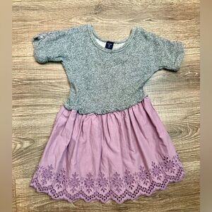 BabyGap Toddler 4 Gray and Purple Dress